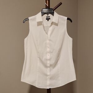 Talbots Sleeveless Button Down Shirt